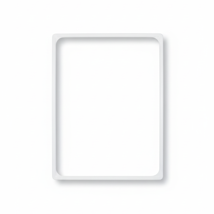 Plastramme, A4, hvit