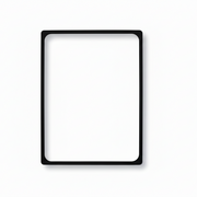Plastramme, A4, svart