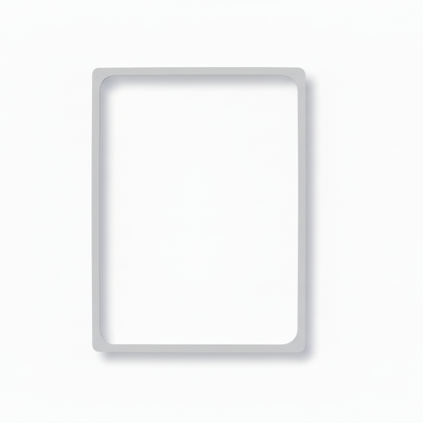 Plastramme, A4, lys grå