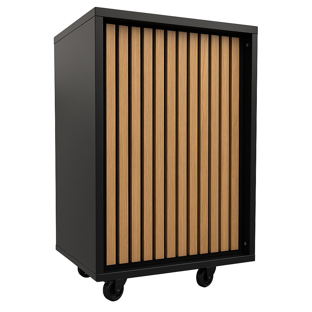 Frame-disk. Smal modul, svart. B55 - akustikkplate front