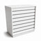 Frame-disk. Bredmodul, hvit. B110 - rillepanelfront
