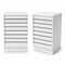 Frame-disk. Smal modul, hvit. B55 - rillepanelfront