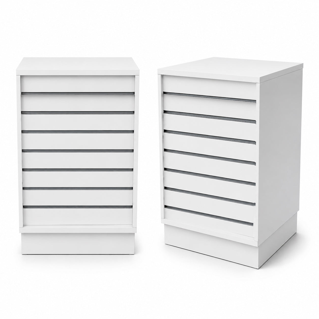 Frame-disk. Smal modul, hvit. B55 - rillepanelfront