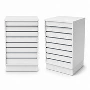 Frame-disk. Smal modul, hvit. B55 - rillepanelfront
