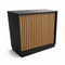 Frame-disk. Bred modul, svart. B110 - akustikkplate front