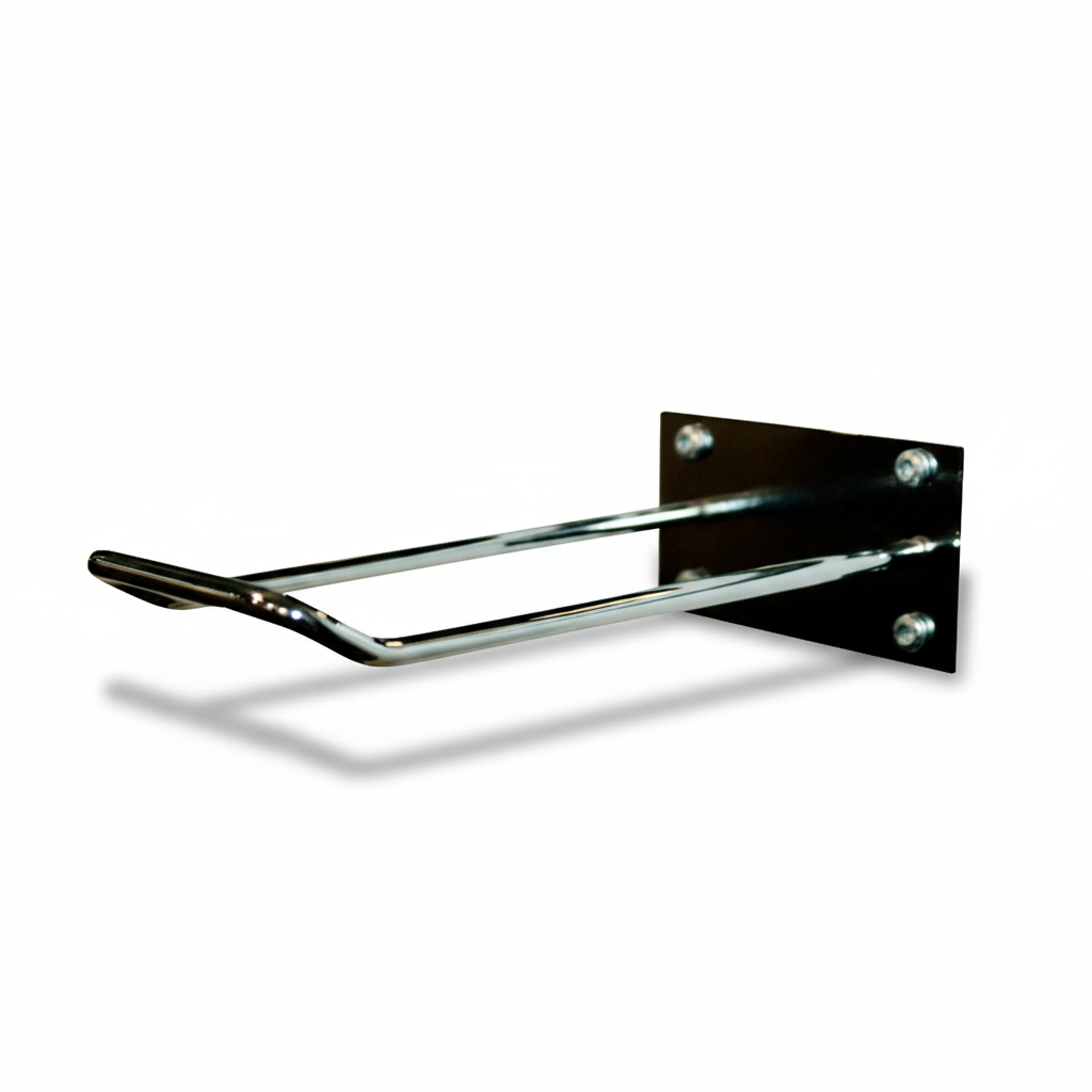 Bæreposeholder til disk eller vegg, krom, 15 cm