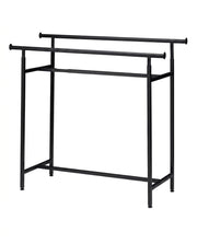 Twin, dobbeltholder, høydejusterbar, svart, B150 x H122-170 cm