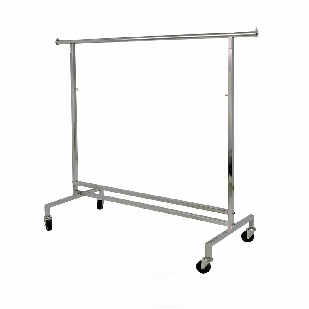 Disco II, høydejusterbar, krom, B153 x H140-185 cm