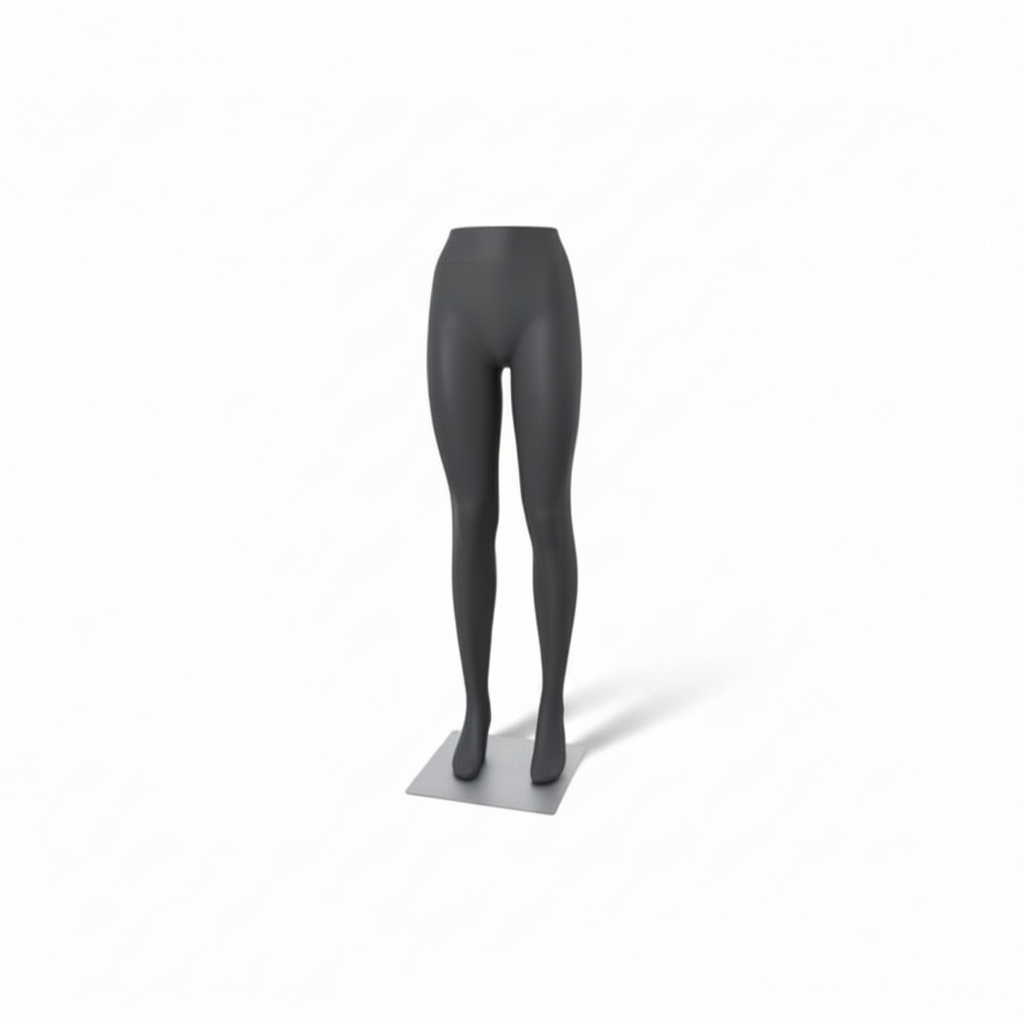 5100 dametorso, ben. Mannekeng underdel. Sort
