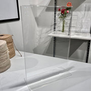 Skilteholder til bord, A4 - rett, akryl A4