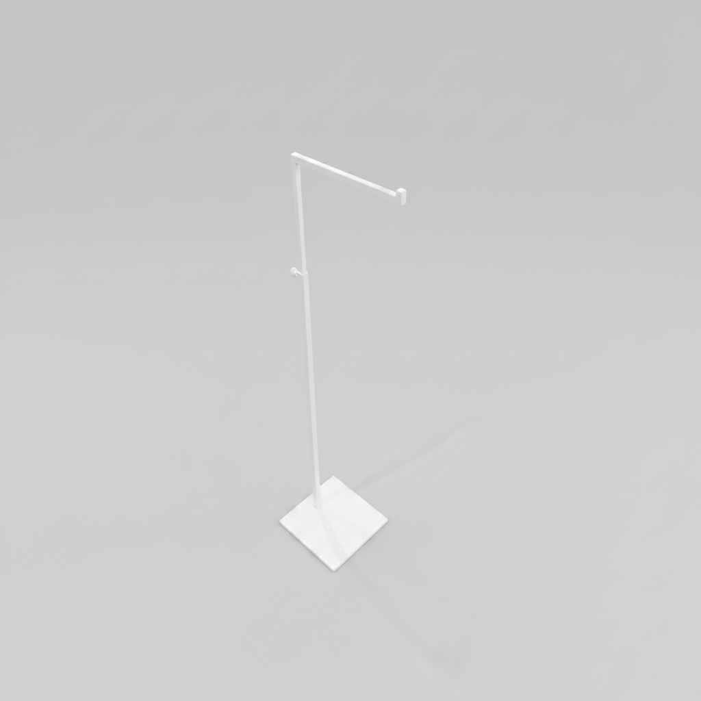L-display - Hvit. Smykkestativ