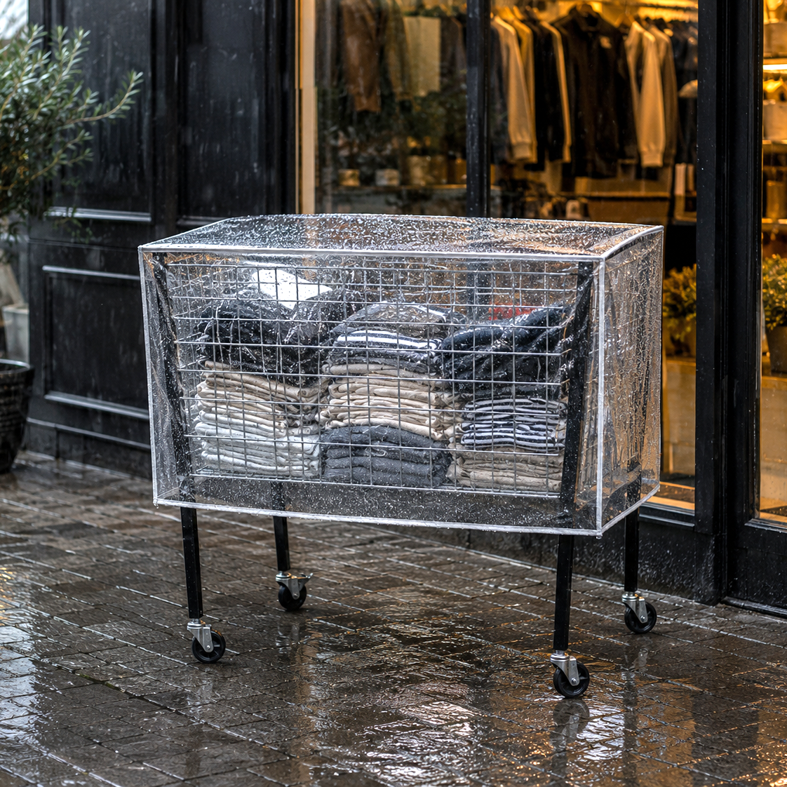 Regnhette til Boxer II - klar plast