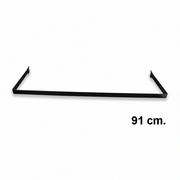 U-bøjlestang (91 cm) - svart - Superskinne