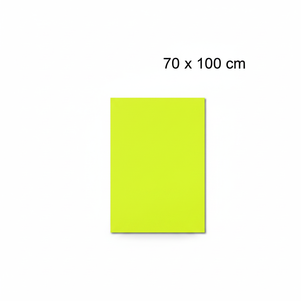 Skiltpapir 70 x 100 cm. - Neon gul