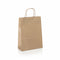 Papirpose med tvinnet hank, natur, pk med 50 stk., 24 x 11 x H31 cm