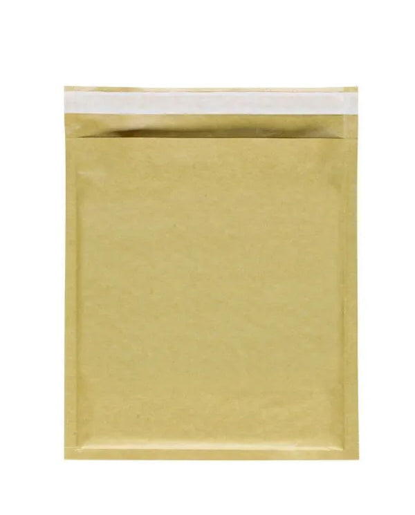 Forsendelseskonvolutter med bobleplast, brun kraft, pk. med 100 stk., 27 x 36 cm.