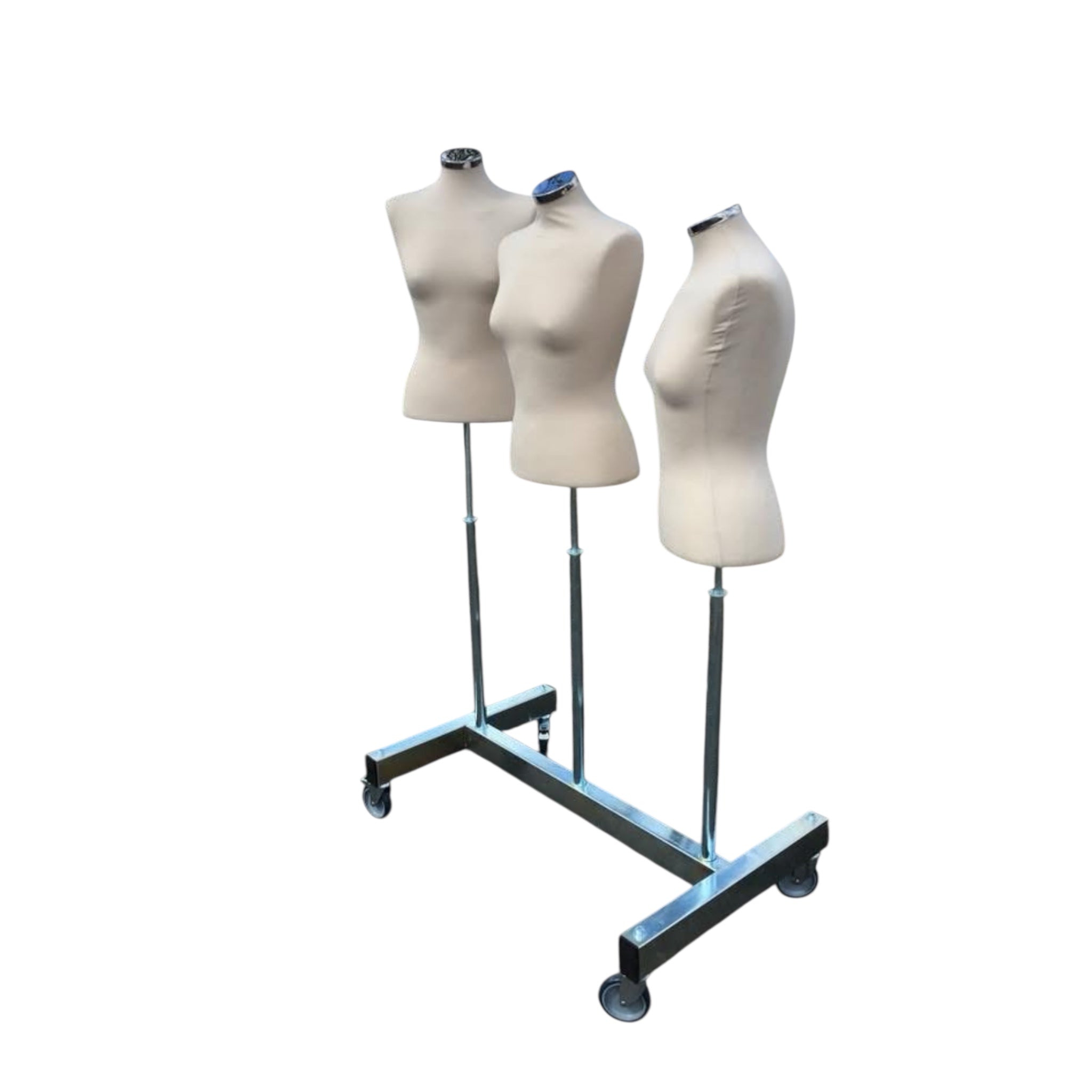 Fantasy, nr. 3, syklerack, med 3 damesyklister, B96 x D60 x H169 cm.