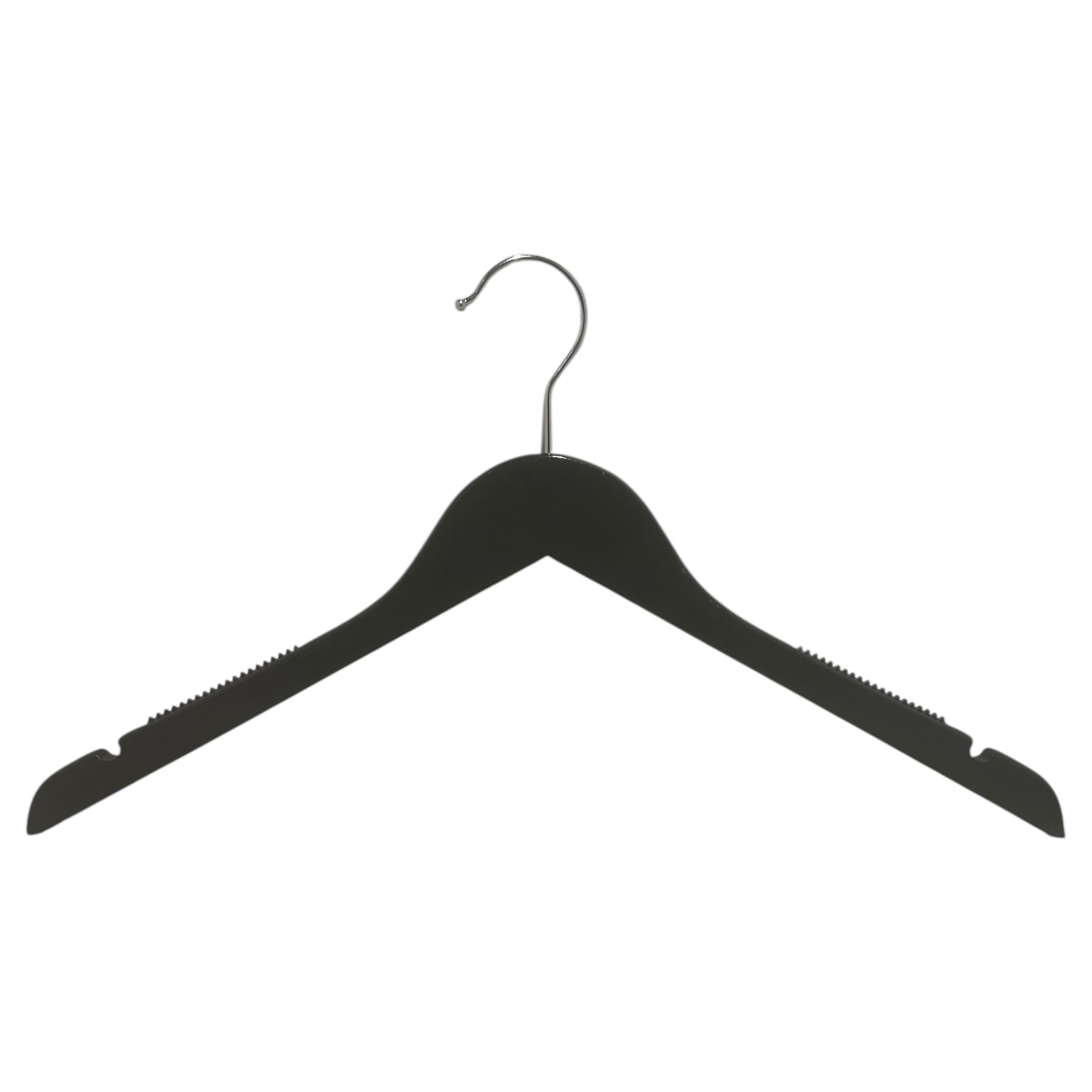 Trehenger, massiv, flat, voksen, med gummi og hakk, uten stang, svart, 12 mm tykk, 45 cm