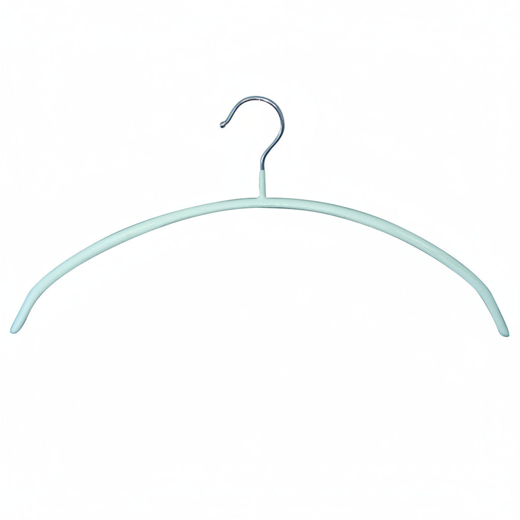 Strikbøjle, herre, buet, sklisikker, med gummi, hvit, 46 cm. Pakke m/ 10 stk. Stykkpris