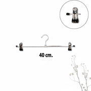 Sort metal klemmebøjle 40 cm til bukser og nederdele