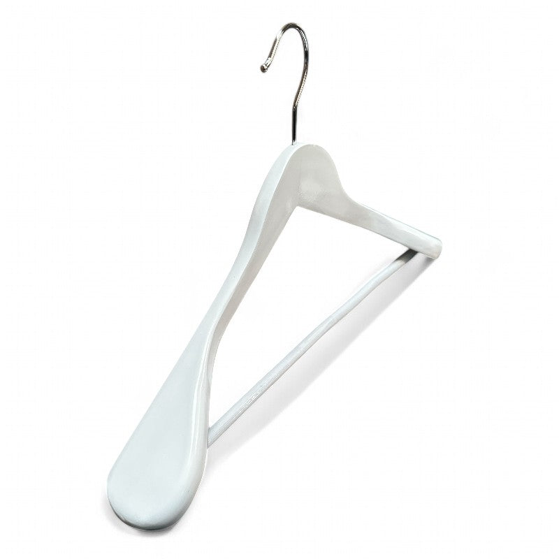 Trekleshenger, jakkekleshenger, blank hvit 2. sortering