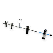 Metallklemmehenger (B 60 cm) - 50 stk. 4 klemmer H 7 cm. Sort