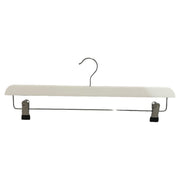 Buksehengere i tre med kraftige klemmer, hvit, 45 cm