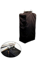 Sort kollektionspose med kuffertlukning, højde 80 cm