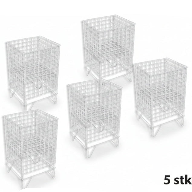 Hvid Nancy 1 salgskurv ved storkøb, min. 5 stk.