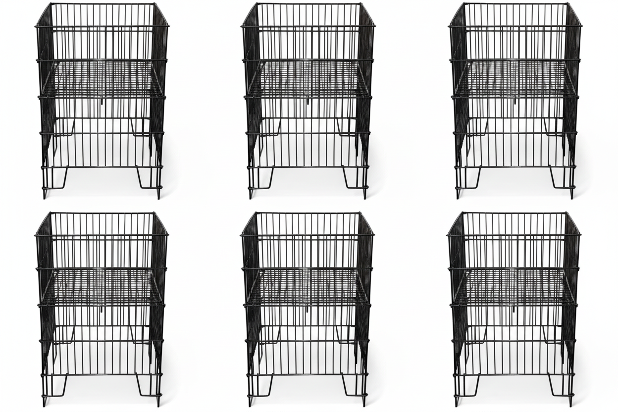 Salgskurv - STORKJØP, sort H75 cm. Pris vist pr. stk. Min. kjøp 6 stk.