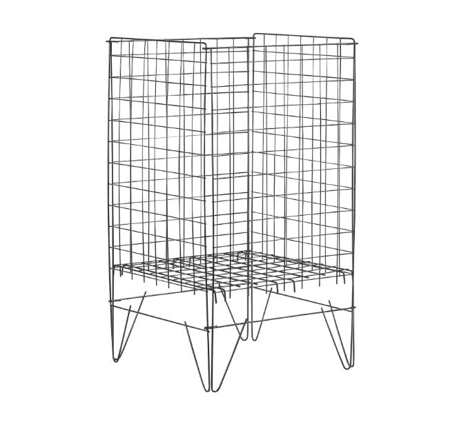 Salgskurv med justerbar bunn – svart, 43 x 43 x H77 cm