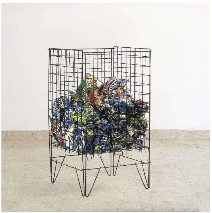 Salgskurv med justerbar bunn – svart, 43 x 43 x H77 cm