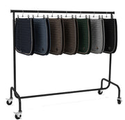 Super, konfeksjonsstativ, svart, B150-211 x H132-202 cm