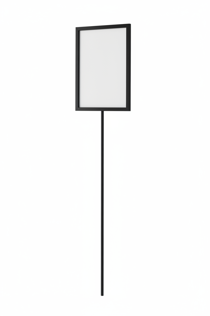 Skiltholder, A4, til Joystativ, svart, 80 cm