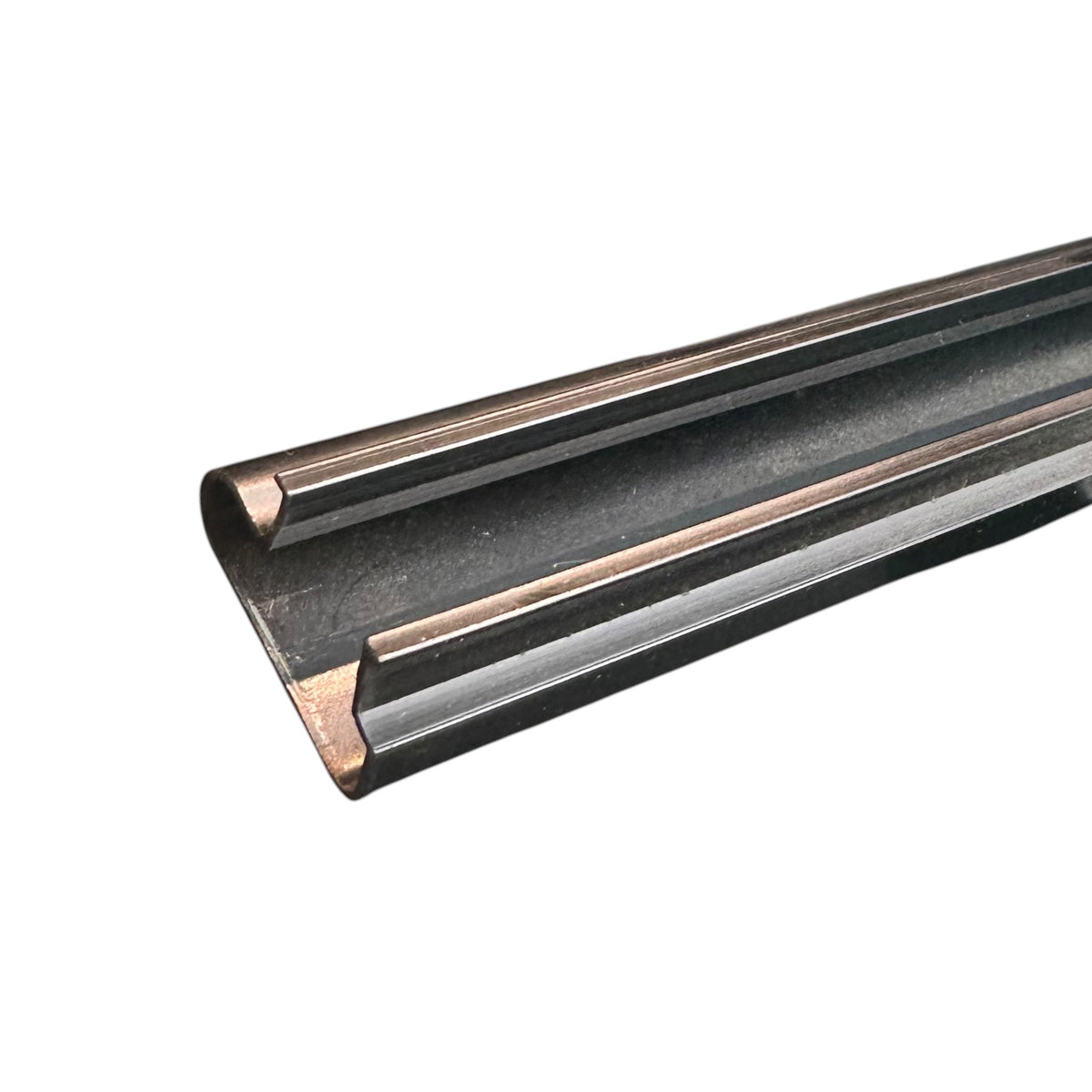 Rillepanel - standard ( 120 x 120 cm.) - eik-look med plastlister i sort