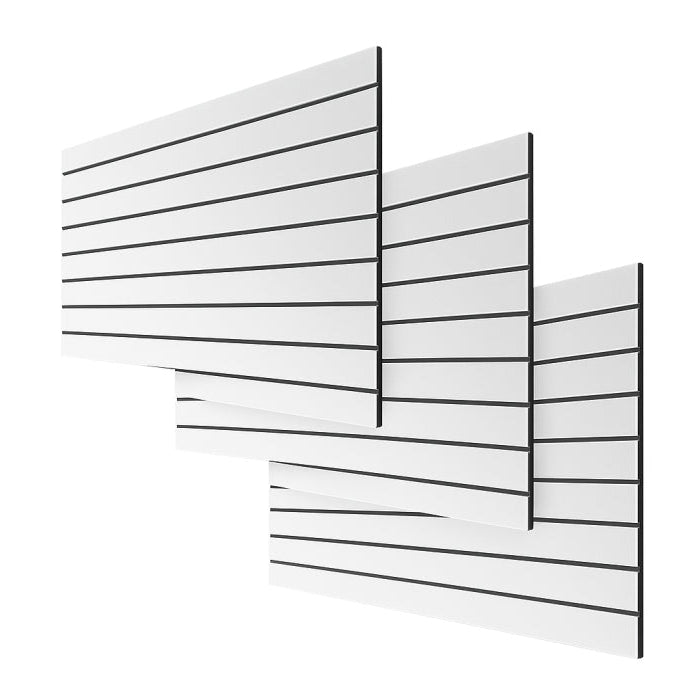 Rillepanel - 120 x 240 cm. - hvit
10cm sporavstand. Supersett, lett tekstur.
Prisen er per panel (3 stk. = 120 × 240 cm vegg)
