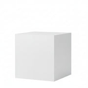 Podie. Hvit melamin. 40 x 40 x H50 cm.