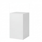 Podie. Hvit melamin. 40 x 40 x H75 cm.
