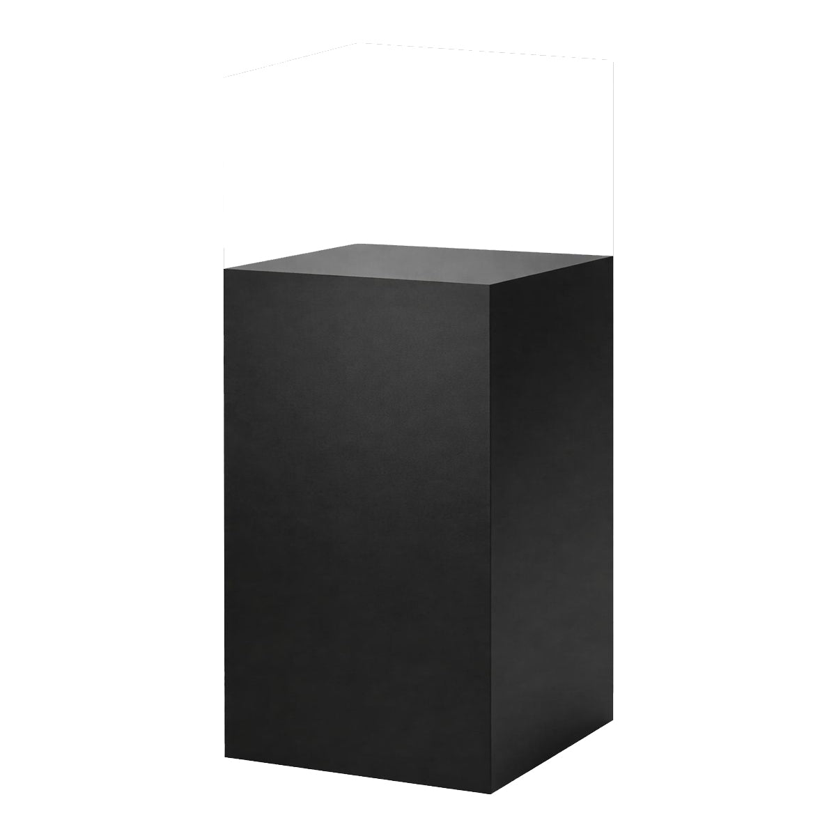 Podie. Sort melamin. 40 x 40 x H75 cm.