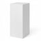 Podie. Hvit melamin. 40 x 40 x H100 cm.