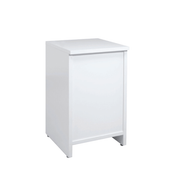 Disk lukket (B 52 cm.) - Hvit - Flexia