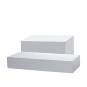 Podie-sett for dukker, sett med 2 stk., hvit. Lav