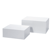 Podie-sett til mannequin, sett med 2 stk., hvit