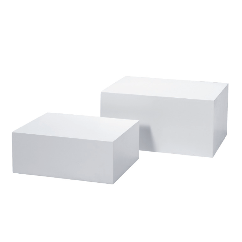 Podie-sett til mannequin, sett med 2 stk., hvit