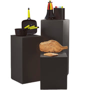 Podie-sett med 3 stk. Sort - ikke montert