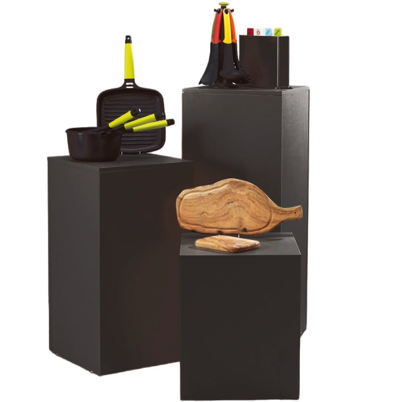 Podie-sett med 3 stk. Sort - ikke montert