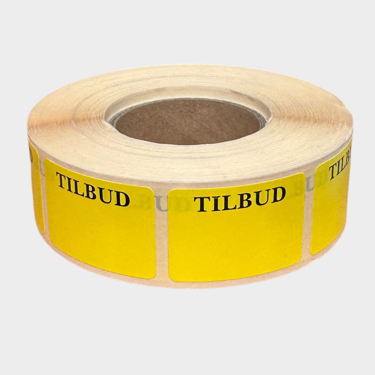 Tilbudsetiketter. 1000 stk. Gul etikett