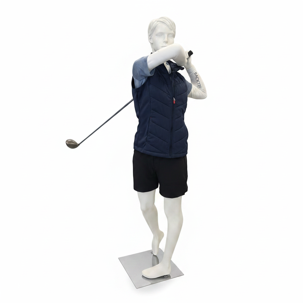 Sport dame-mannekeng, golf - hvit