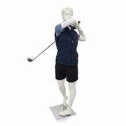 Sport dame-mannekeng, golf - hvit