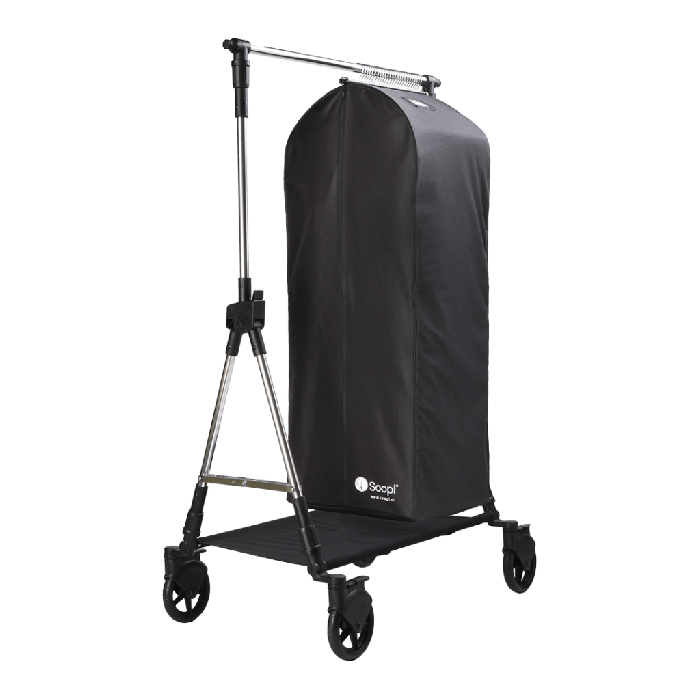 Soopl XL bag sort kollektionspose med kuffertlukning